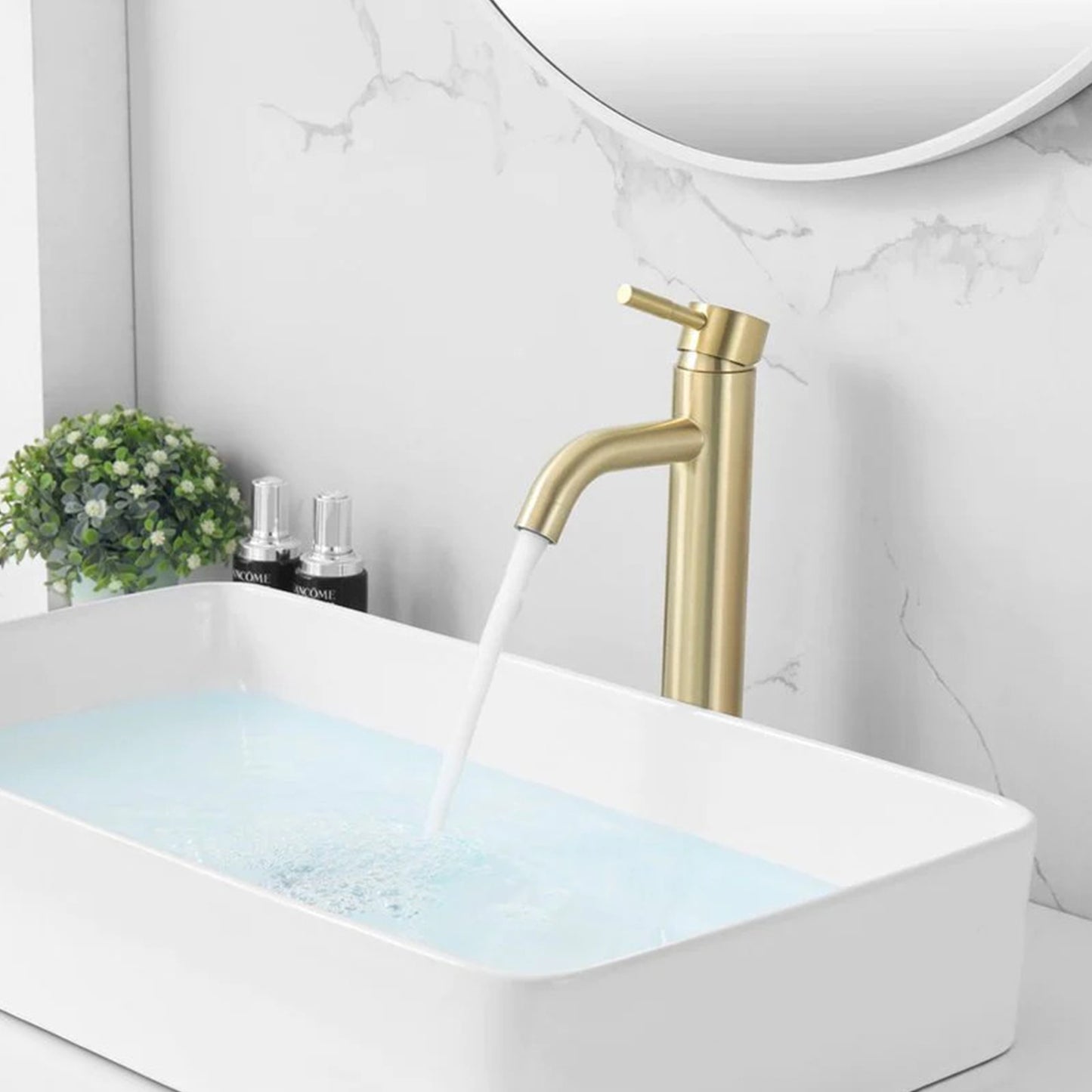 Mengkraan – Geborsteld Messing Goud – Hoog