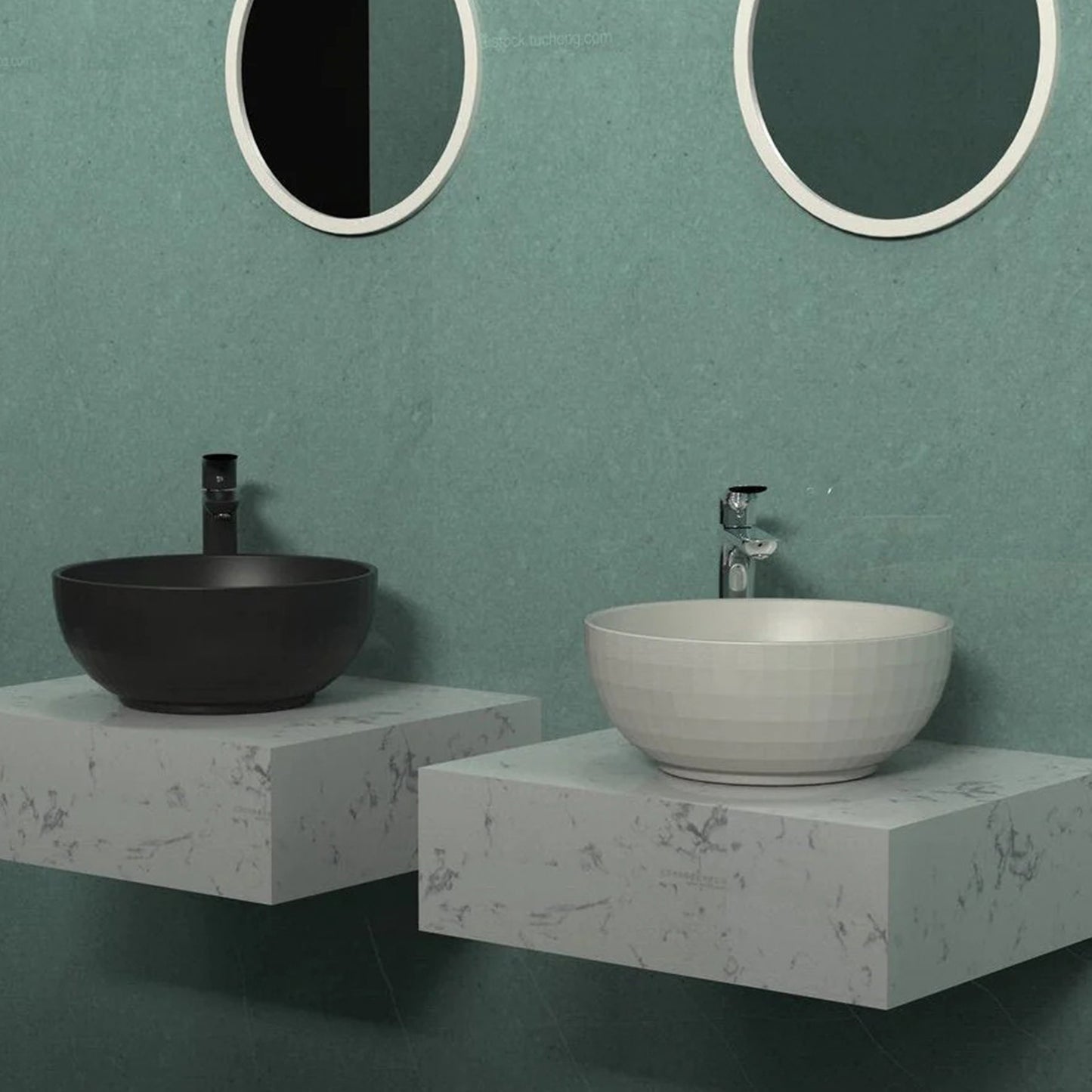 Koriiste Waskom – 40 cm Ø - Mat Wit