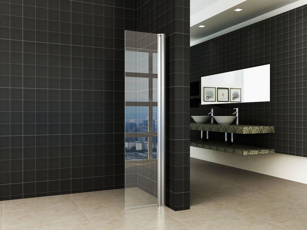 scharnierende zijwand 40cm + muurprofiel Nano 10mm