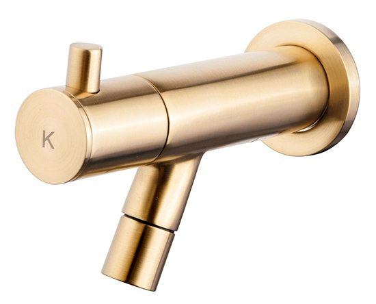 Amador toiletkraan muurbevestiging 1/2''geborsteld messing