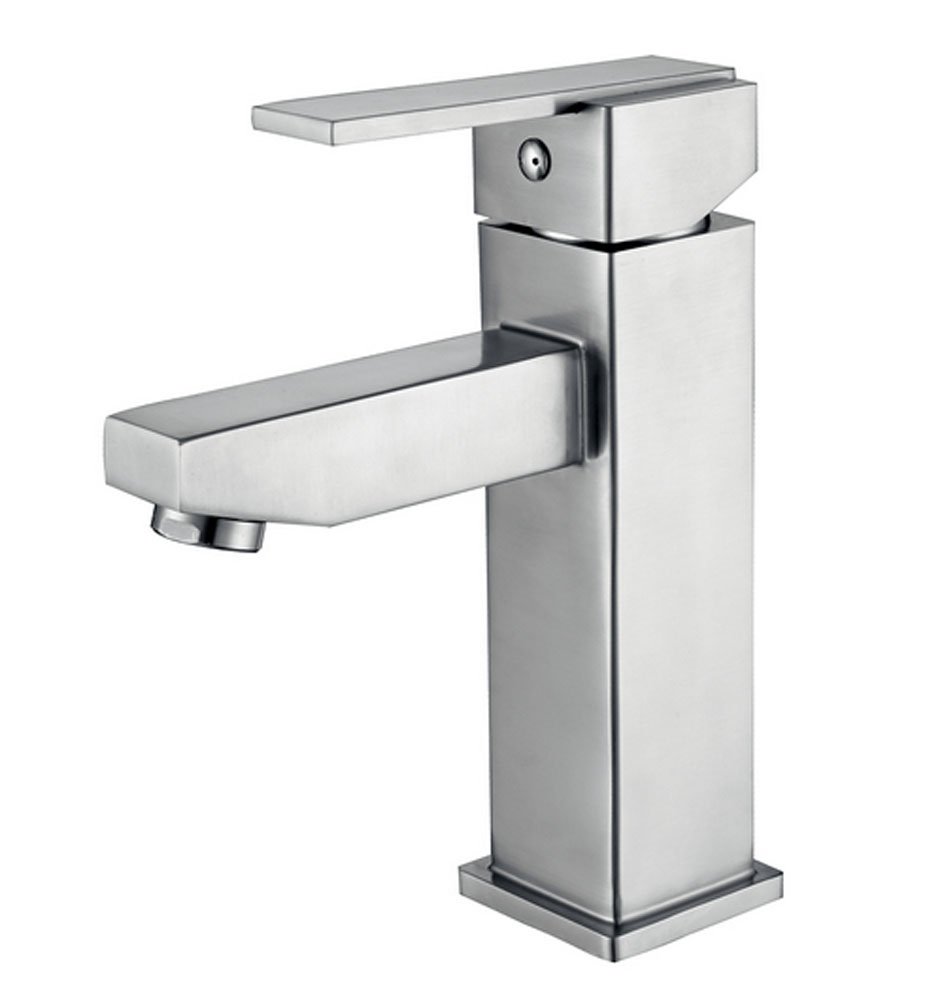 304-Victor RVS wastafelmengkraan vierkant