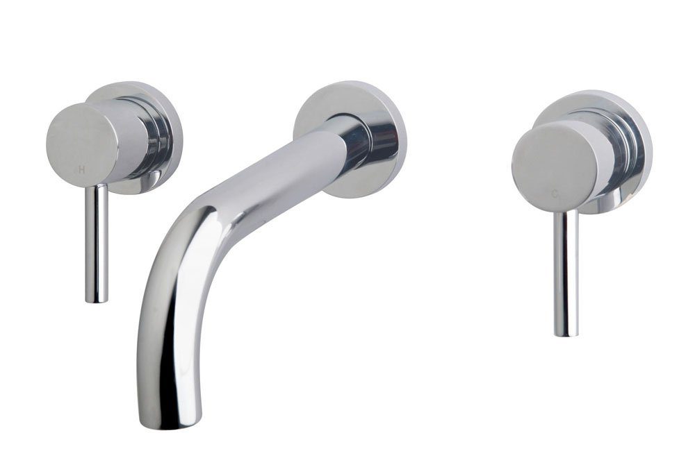 Caral inbouw-wastafelmengkraan 2-knops chroom