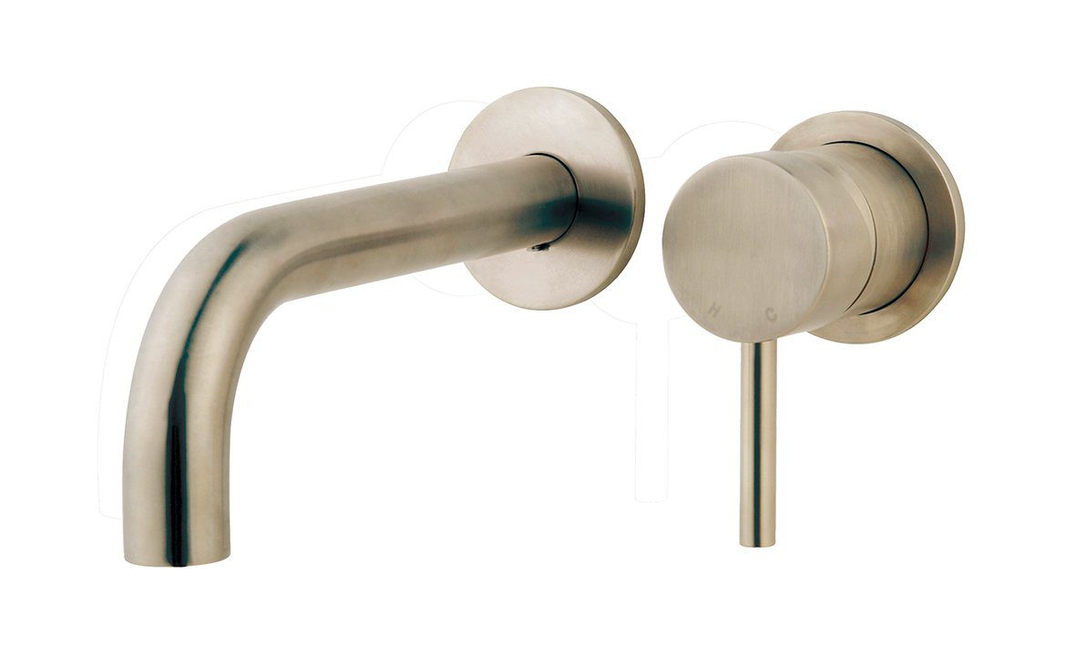 Caral Twenty eenhendel wastafel-afbouwdeel geborsteld staal