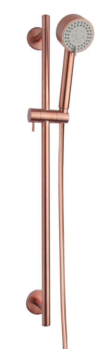 Cadans luxe glijstangset geborsteld koper