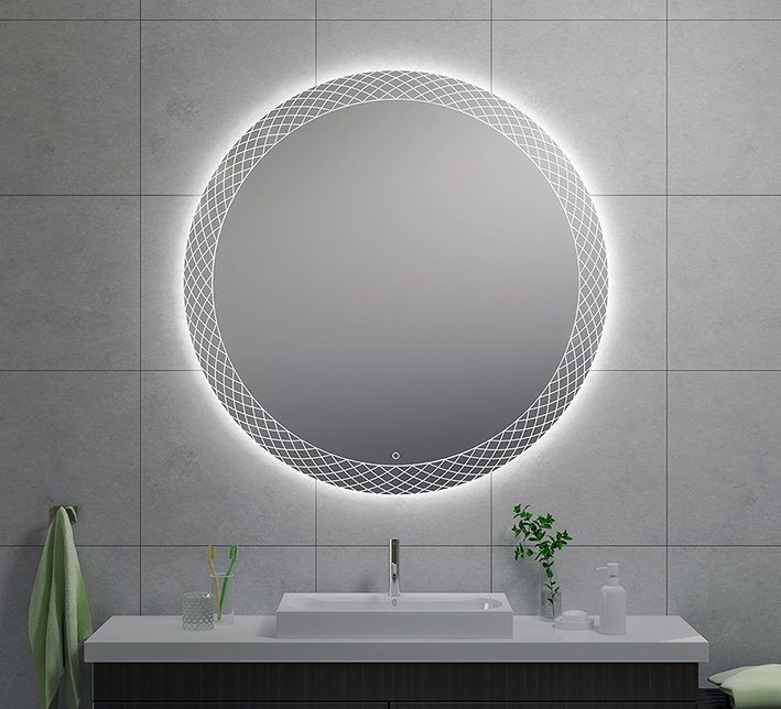 Deco condensvrije led-spiegel 120 cm