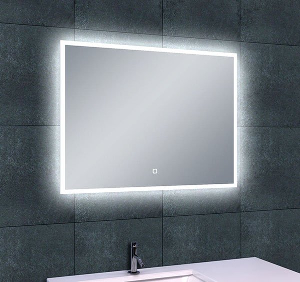 Quatro-Led dimbare condensvrije spiegel 80 x 60 cm