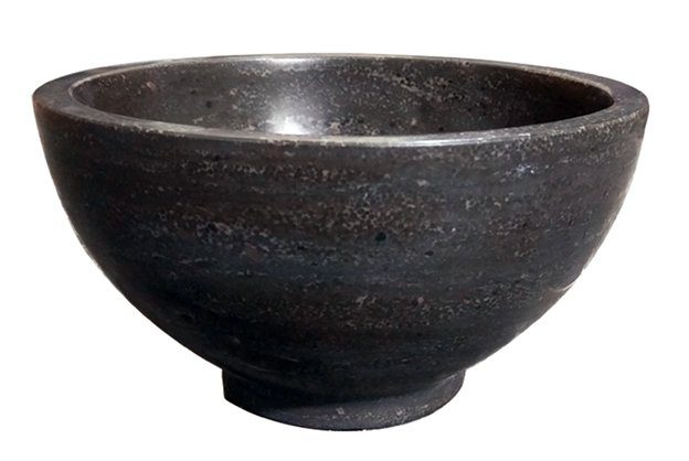 Wiesbaden - Raw - Waskom - Rond - 20x11 cm - Hardsteen gezoet