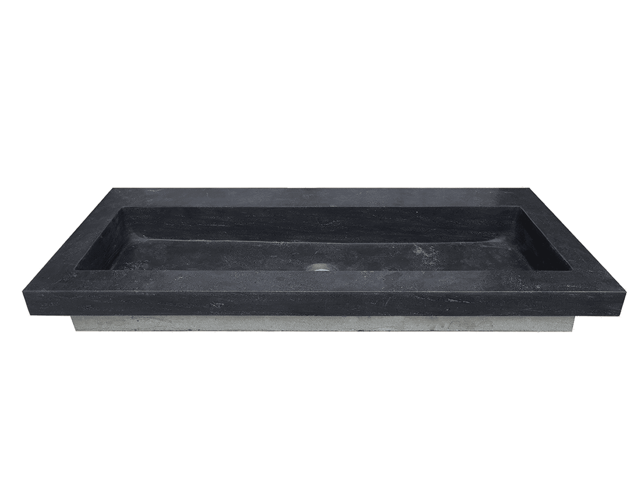 Wiesbaden - Raw wastafel- Enkel - Zonder kraangat - 120x46x5 cm - Hardsteen gezoet