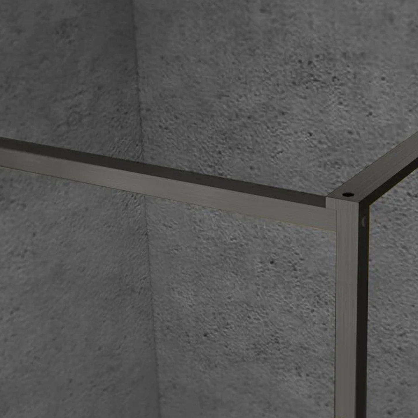 Douchewand - 100 x 200 cm – Gun Metal – Nano Coating – Geïntegreerd Handdoekrek