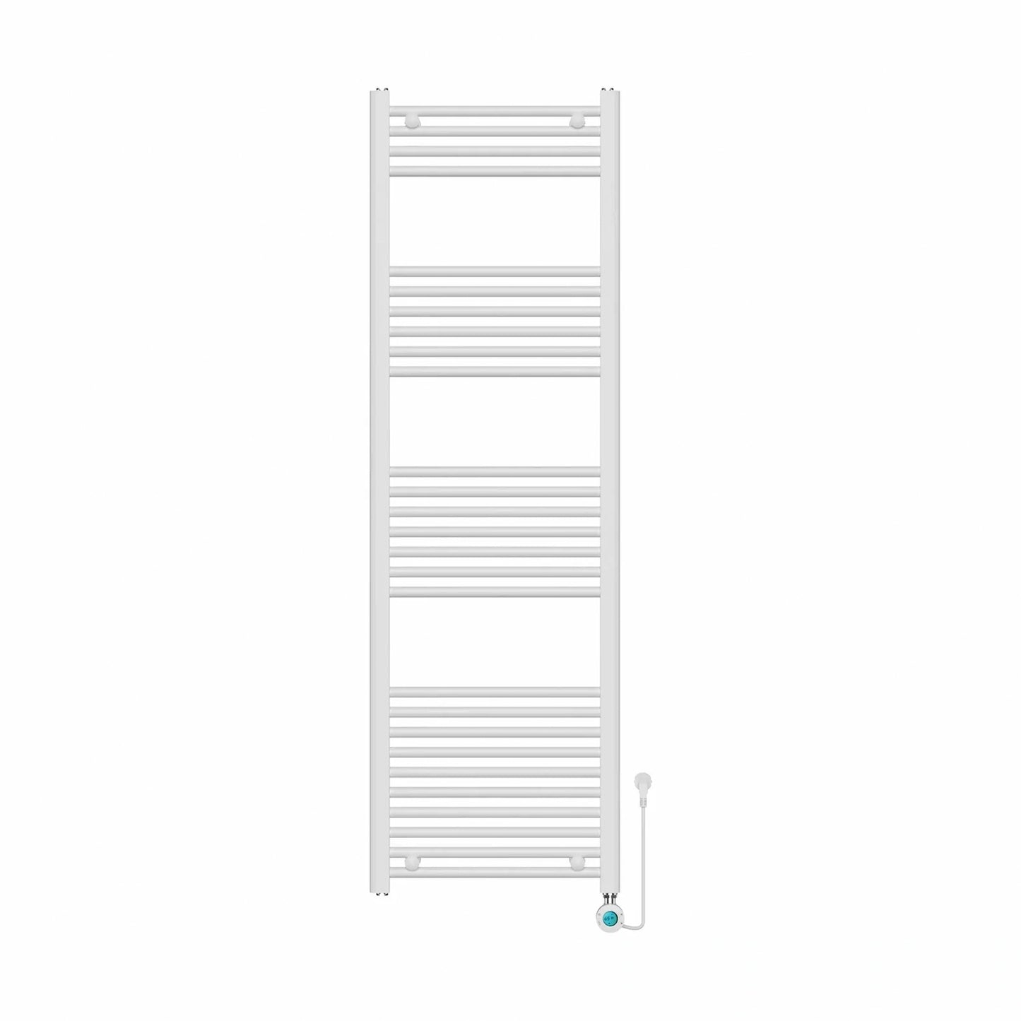 Elektrische Handdoekradiator – Met thermostaat – 160 x 50 cm – Mat wit – 700 Watt