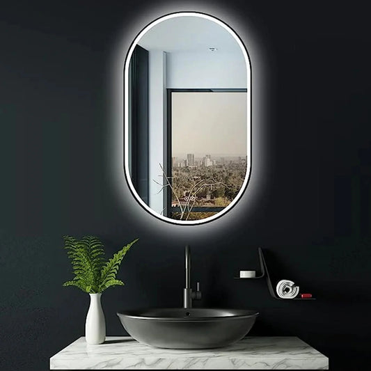 Transformeer Je Badkamer: Ontdek de Magie van de Ovale LED Badkamerspiegel met Anti-Condens Functie