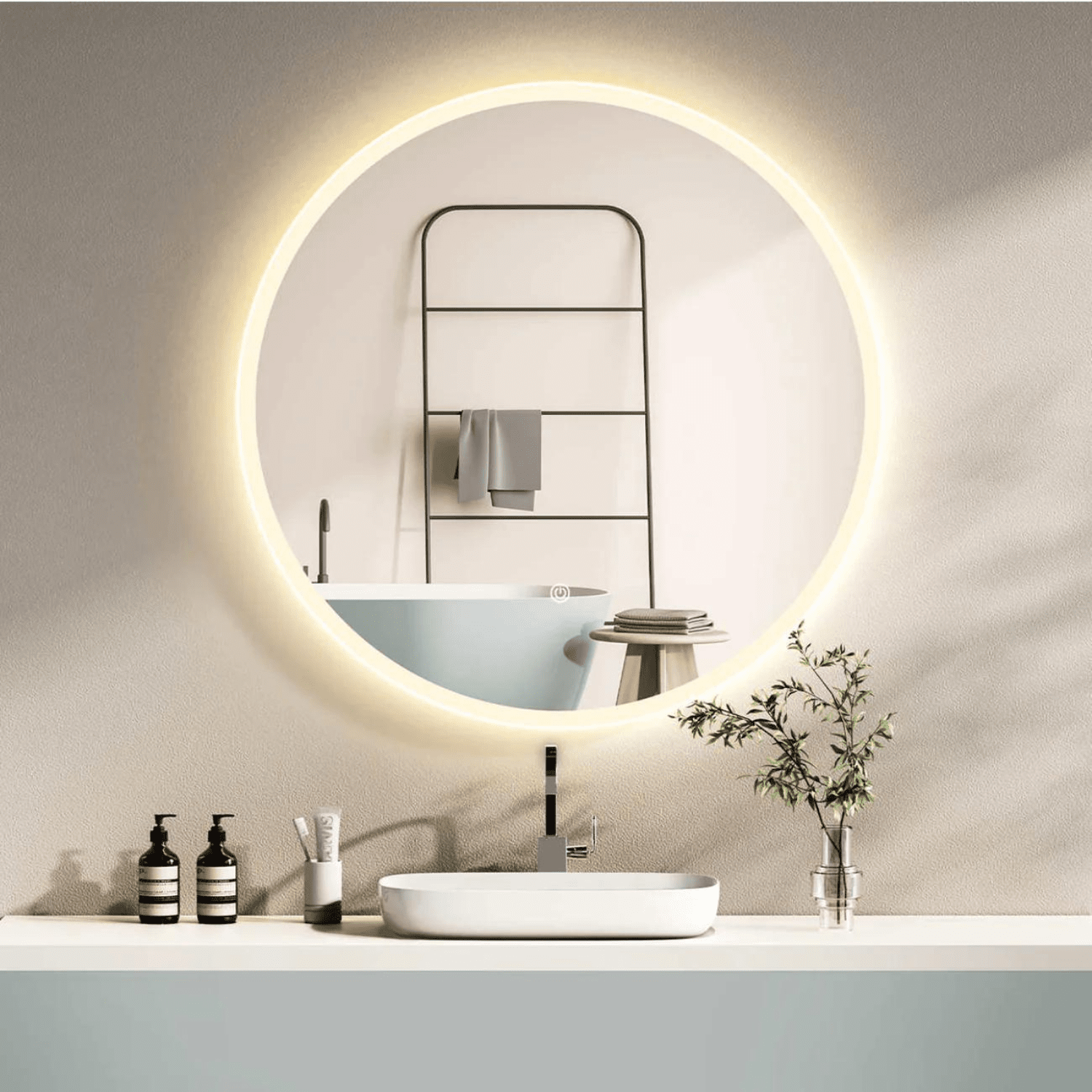 Ronde Spiegel 60 cm - Inbouw Led