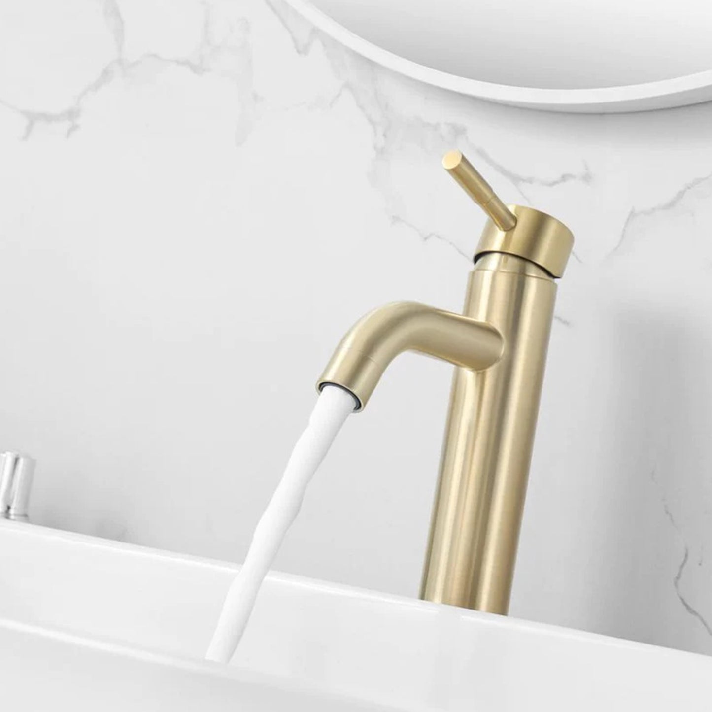 Mengkraan – Geborsteld Messing Goud – Hoog