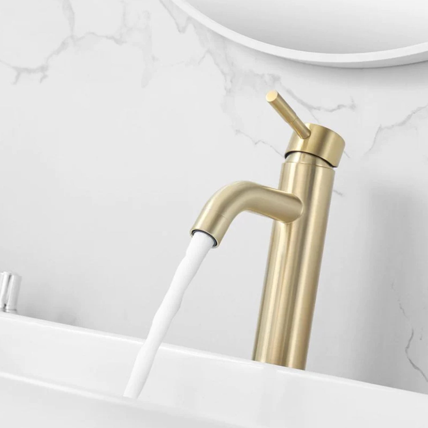 Mengkraan – Geborsteld Messing Goud – Hoog