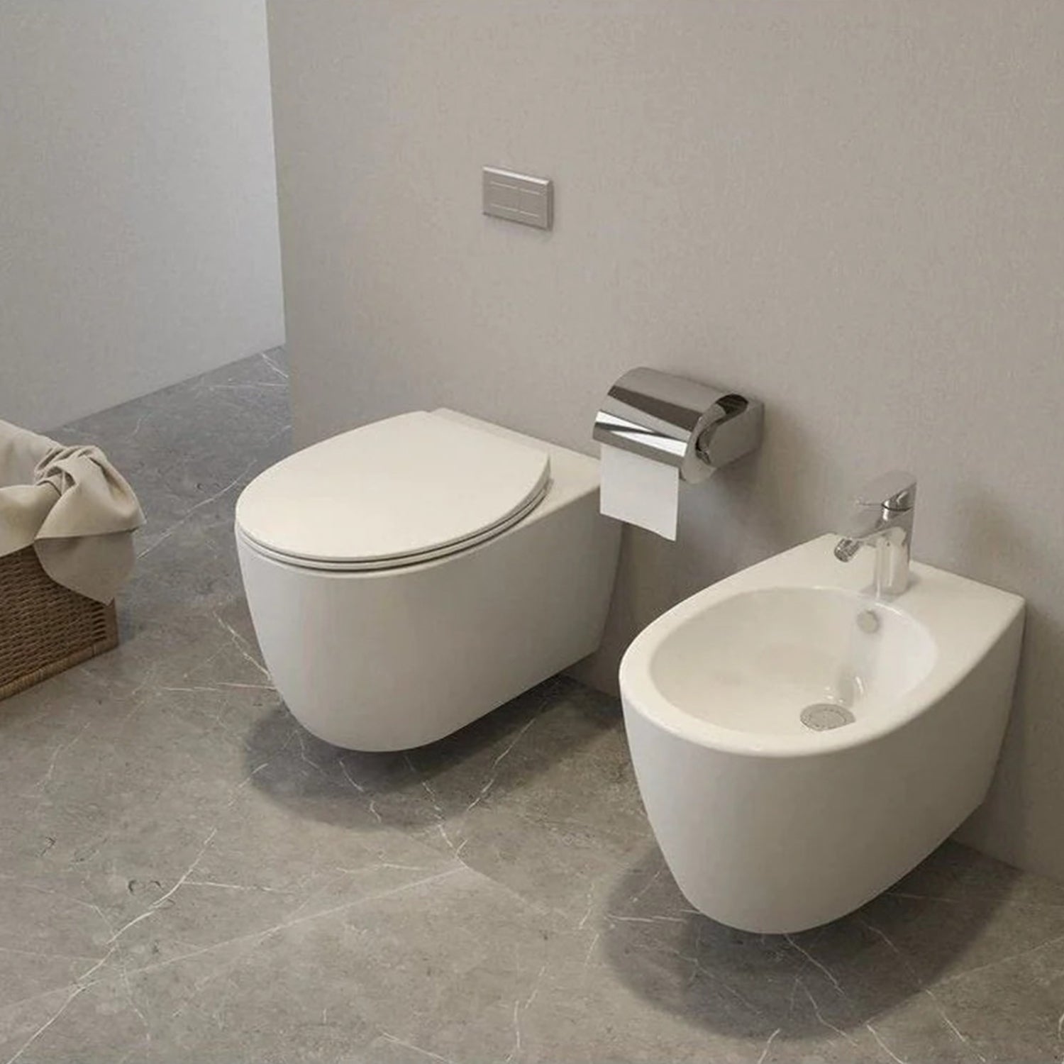 Toiletpot compleet met softclose zitting – Mat Wit