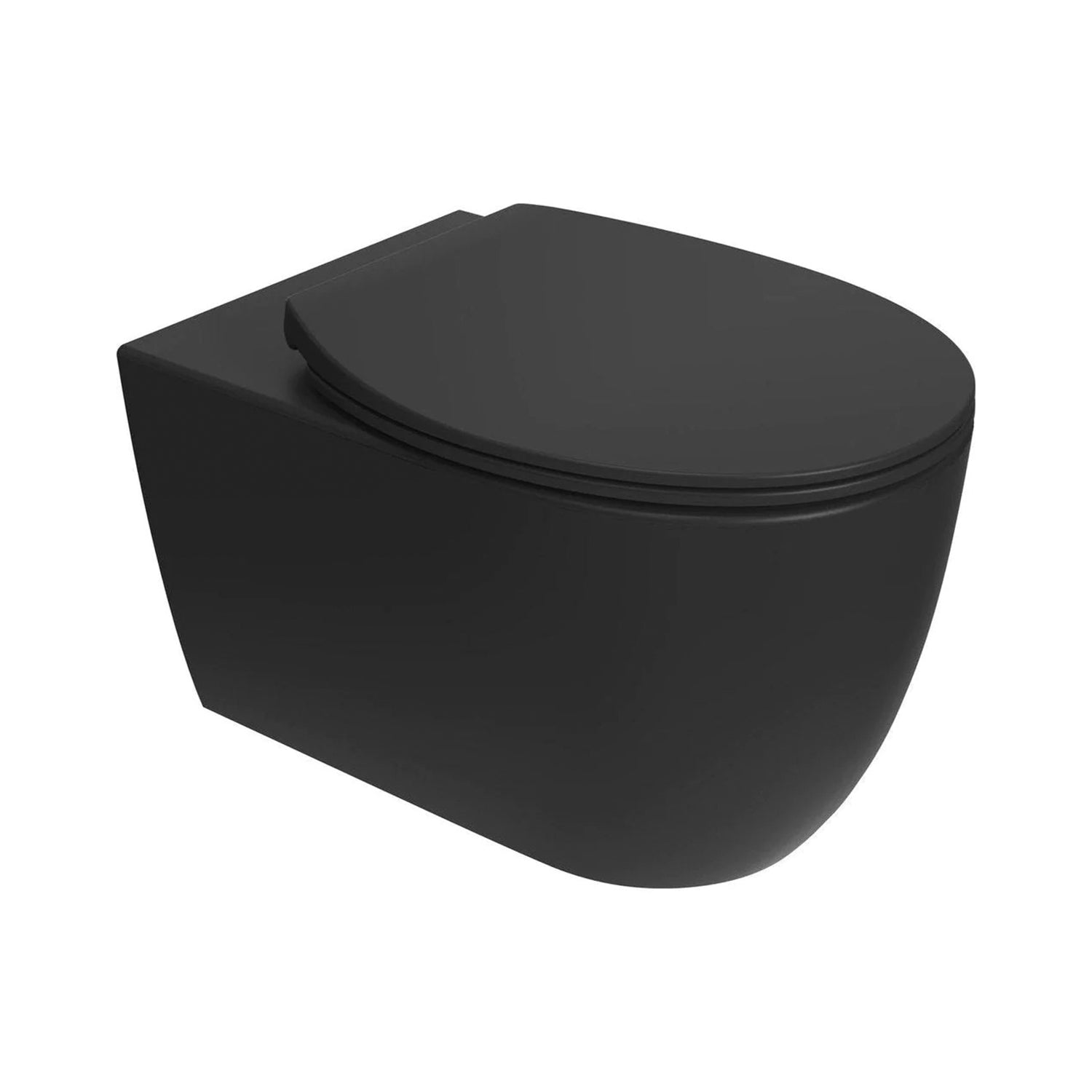 Toiletpot compleet met softclose zitting – Mat Zwart