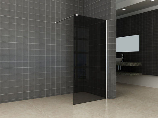 inloopdouche met muurprofiel 900x2000 10mm NANO rookglas