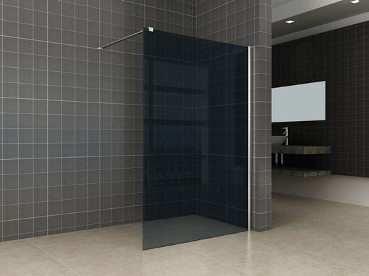 inloopdouche met muurprofiel 1200x2000 10mm NANO rookglas
