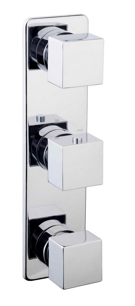 Rombo inbouw 3-wegs douchethermostaat chroom