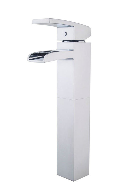 Rombo HOGE waterval-wastafelkraan chroom