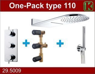 one-pack inbouwthermostaatset type 110 CHR 25x60