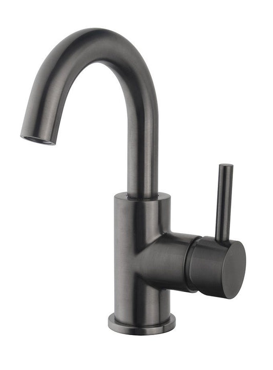 Caral opbouw wastafelkraan met draaibare uitloop gunmetal