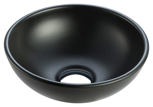 Wiesbaden - Kimo waskom -Rond 28x10 cm -Keramiek - Mat zwart