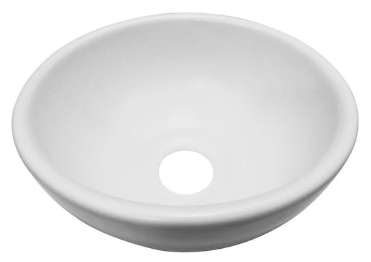 Wiesbaden - Consilio waskom -Rond - 20x9 cm - Keramiek - Mat wit