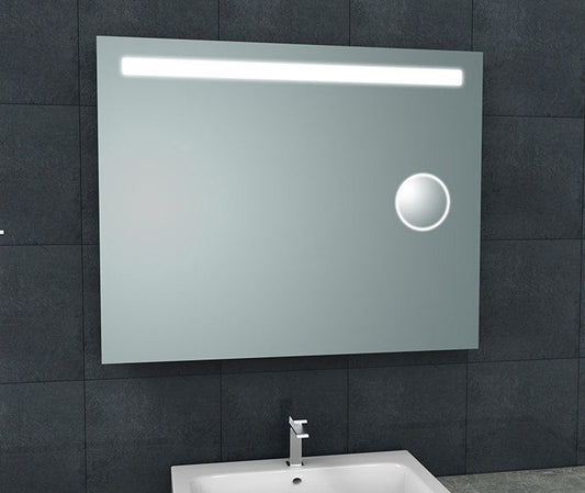 Tigris spiegel met led verlichting + scheerspiegel 1000x800