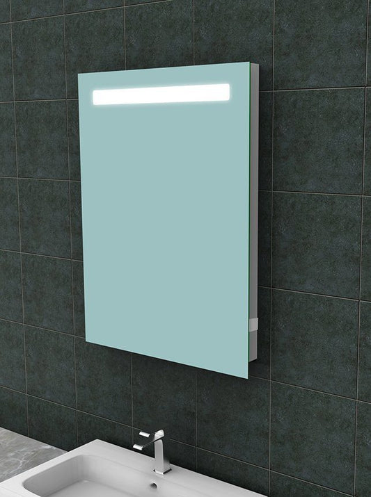Tigris spiegel met led verlichting + stopcontact 600x800