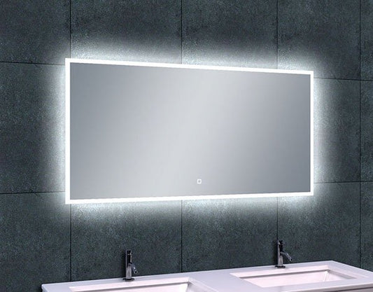 Quatro-Led dimbare condensvrije spiegel 120 x 60 cm
