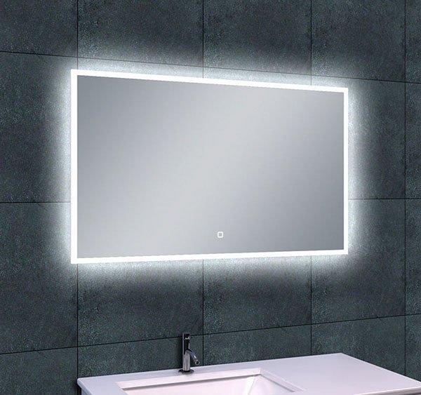 Quatro-Led dimbare condensvrije spiegel 100 x 60 cm
