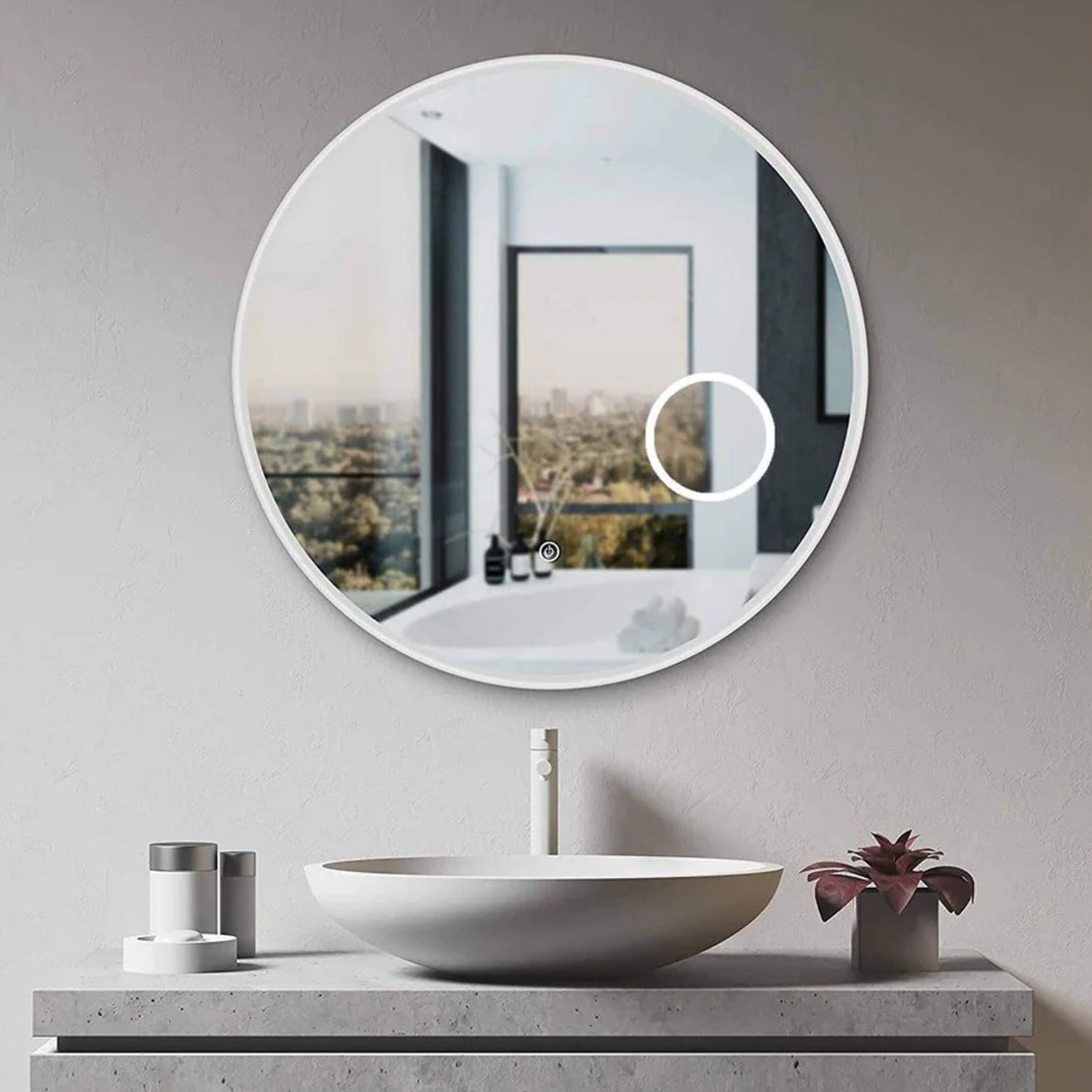 Ronde Spiegel 80 cm - Cosmetische Spiegel & Inbouw Led