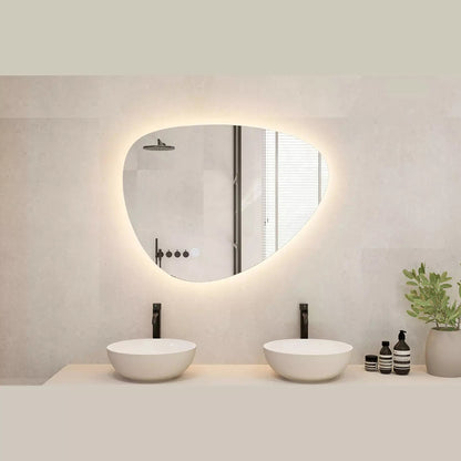 Organische Spiegel 60 x 41 cm- Anti-Condens & LED Dimbaar
