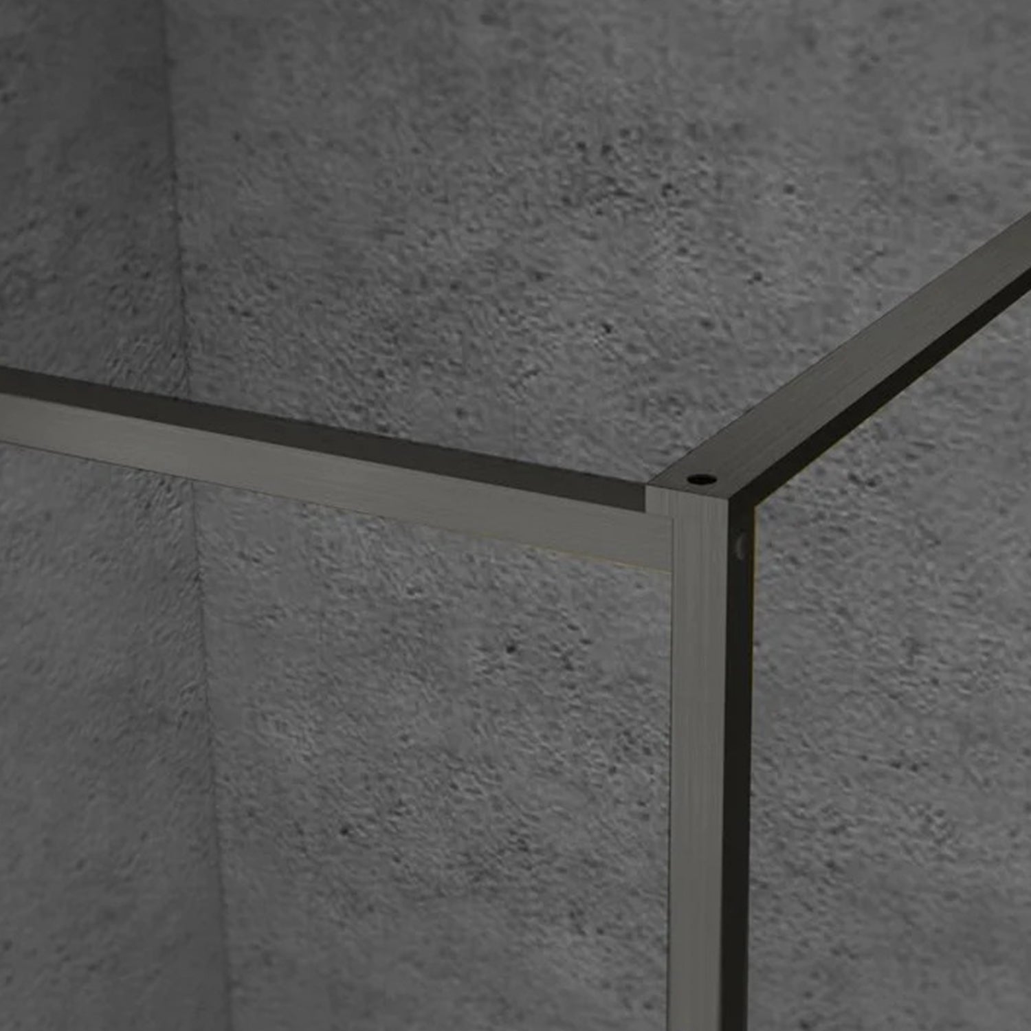 Douchewand - 90 x 200 cm – Gun Metal – Nano Coating – Geïntegreerd Handdoekrek