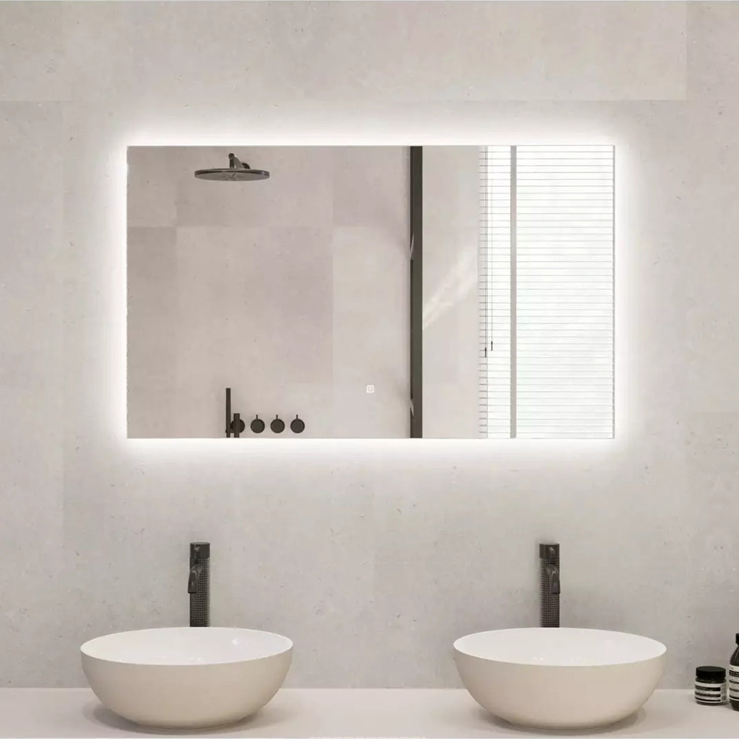 Spiegel Rechthoek Frameloos 160 x 80 cm - Anti-Condens & LED Dimbaar