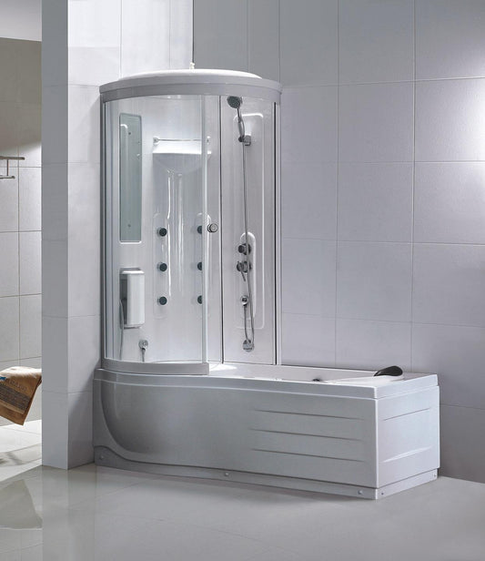 Wiesbaden - Ritual links bad/douche - 170x85 h 218 cm - veiligheidsglas 6 mm